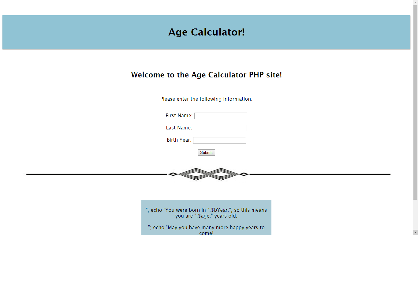 Age Calculator